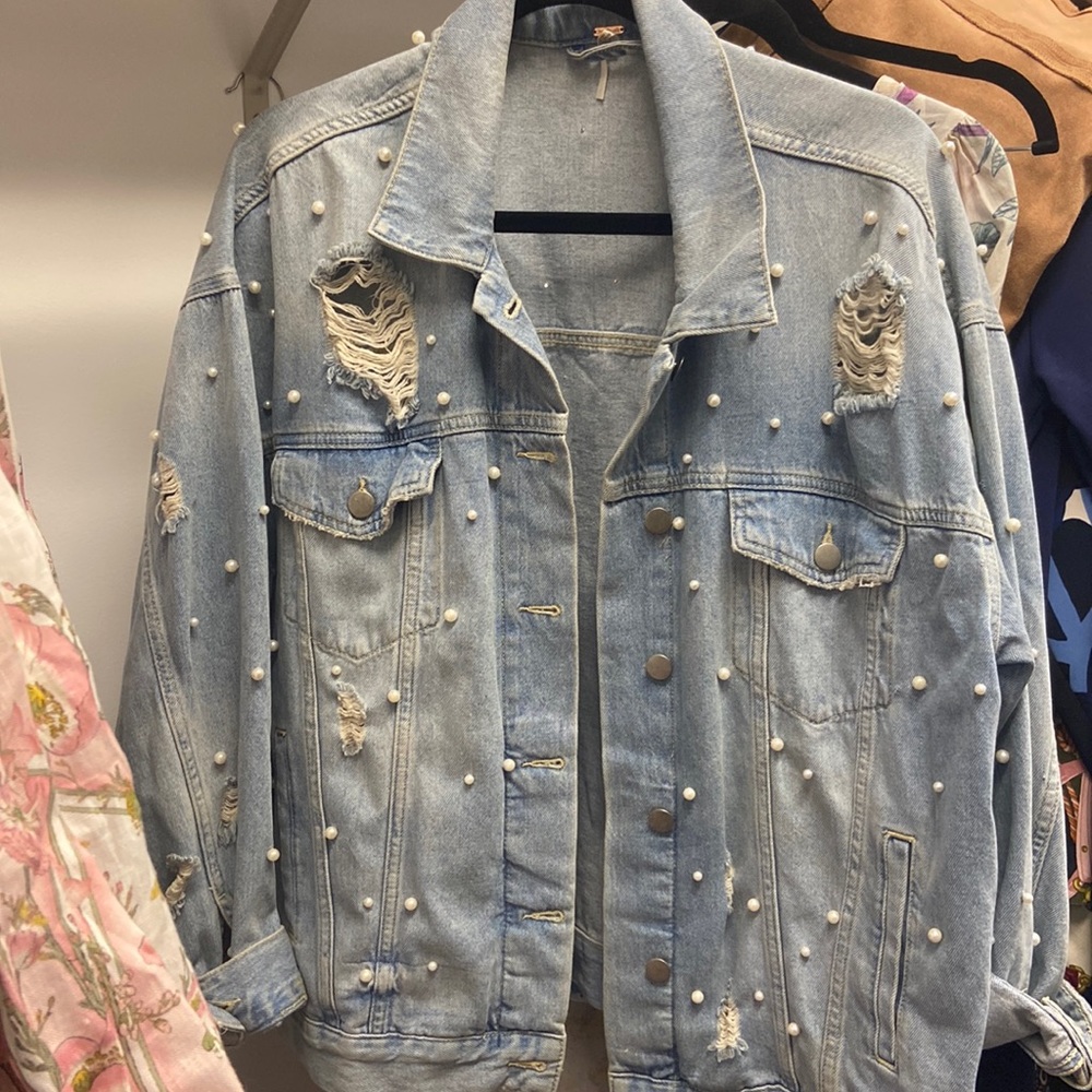 Free People Oversized Denim Jacket